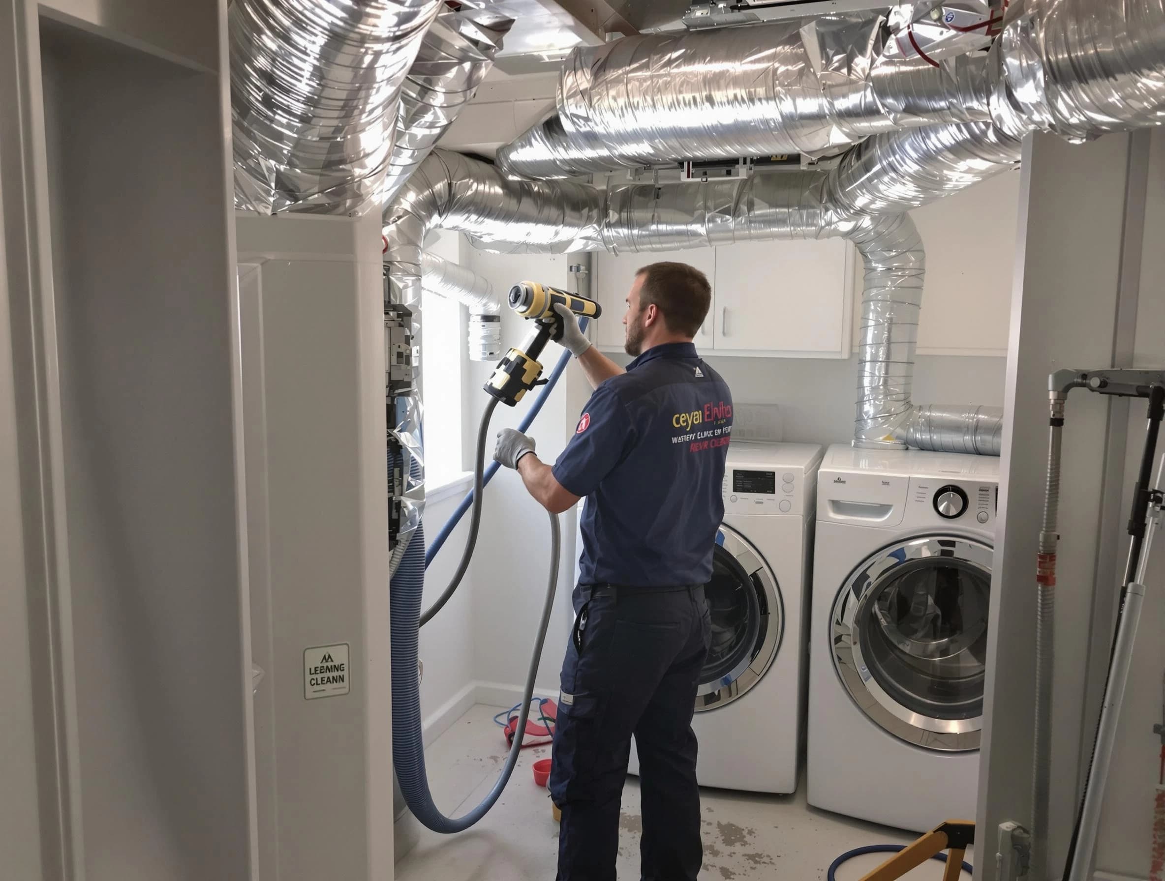 Ashland City Dryer Vent Cleaning specialist using advanced equipment for thorough duct cleaning in Ashland City