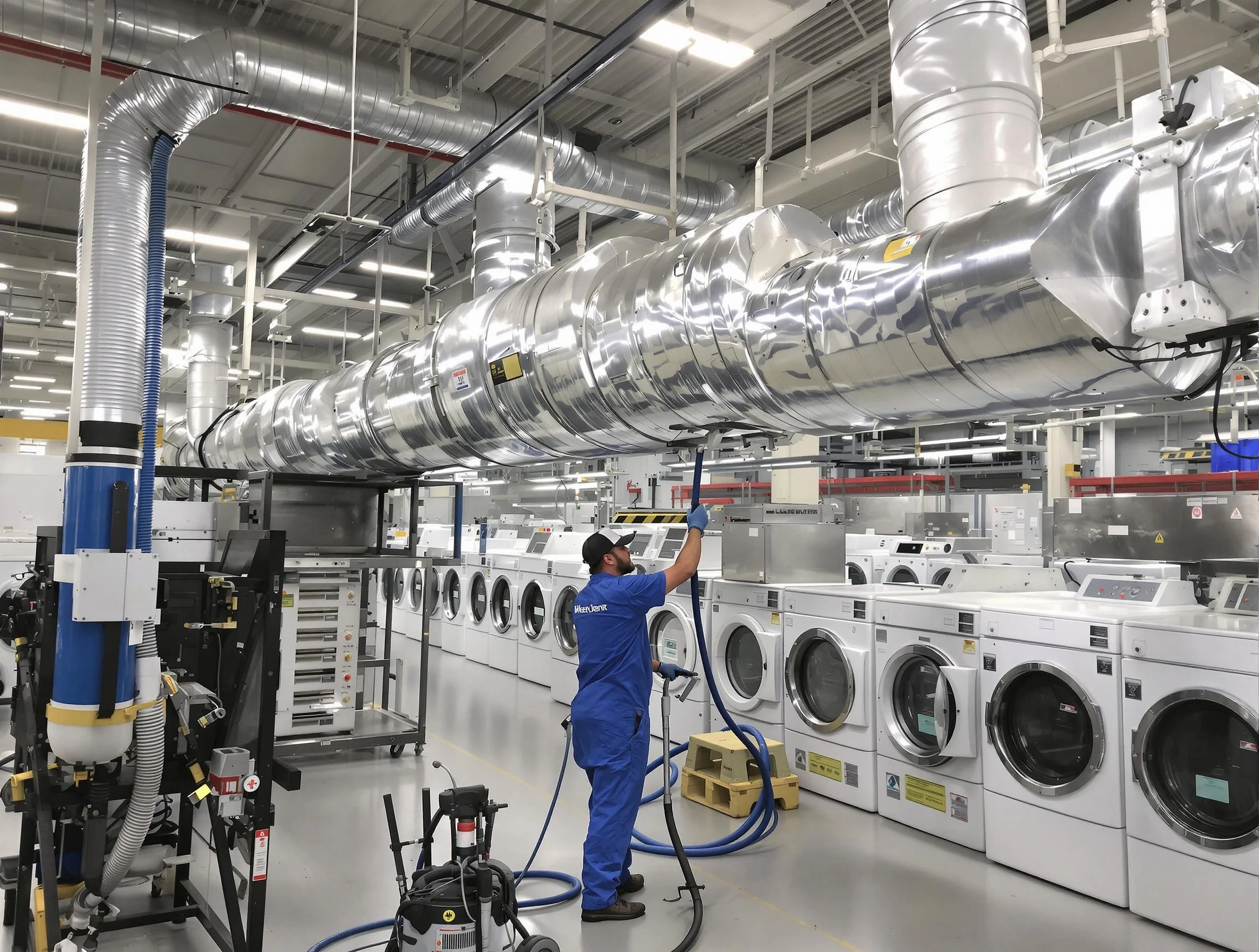 Ashland City Dryer Vent Cleaning team performing heavy-duty industrial dryer vent cleaning in Ashland City